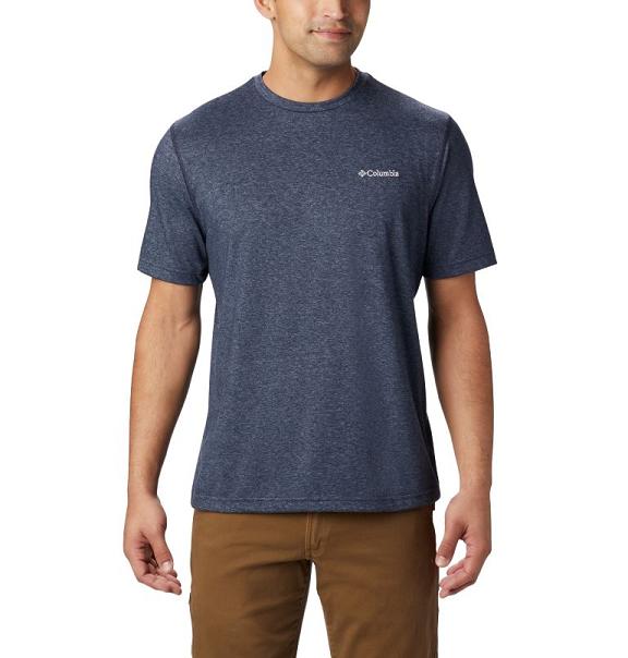 Columbia Thistletown Park T-Shirt Blue For Men's NZ74630 New Zealand